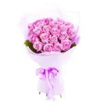 Букет из 21 арко-розовой розы эквадор